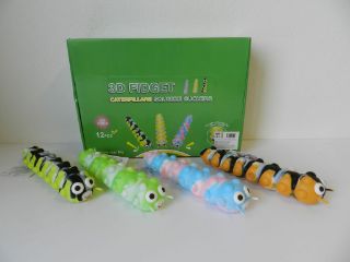 Obrázek z Housenka mačkací 22cm, s přísavkami, 4dr (12) 